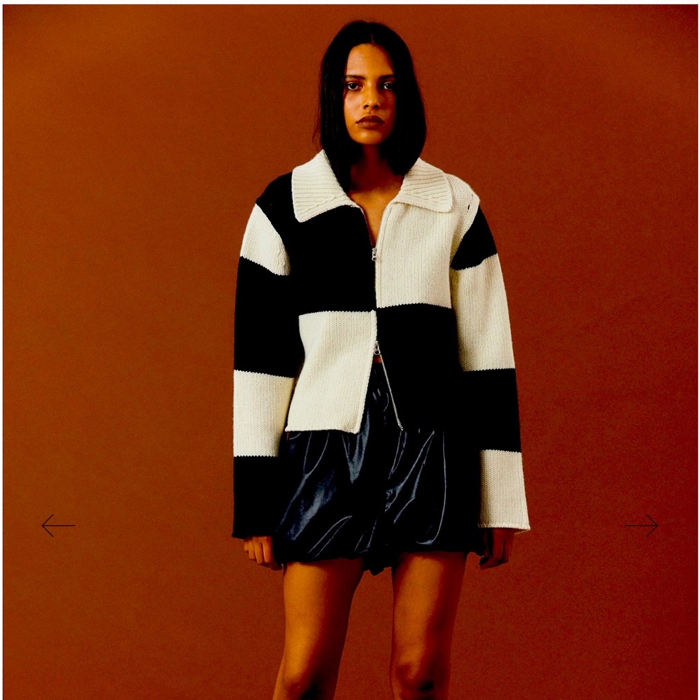 Source unknown zip up cardigan sweater